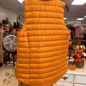 Zenana Outfitters Orange Puffer Vest
